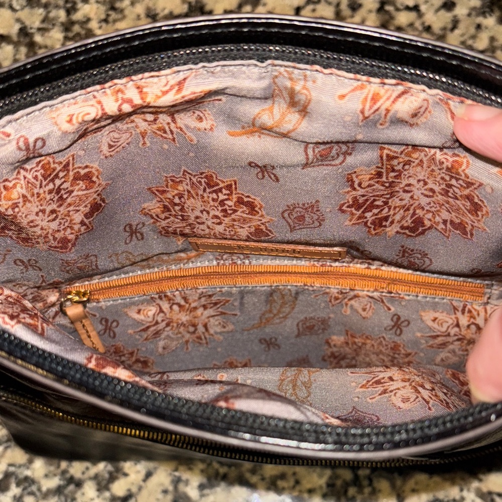 NWT HOBO Zeal Clutch Black Leather with Studded Detail - Picture 6 of 17
